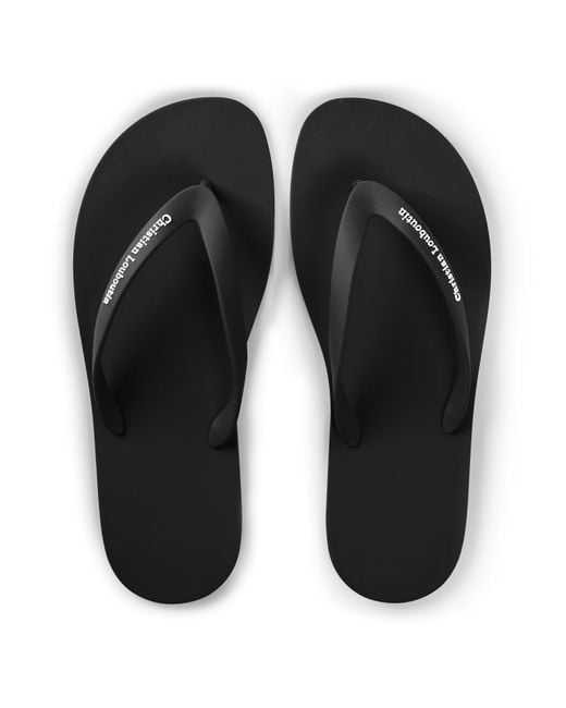 Christian Louboutin White Solid Color Flip Flops for men