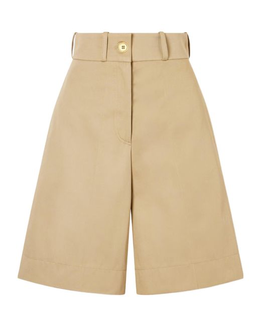 Patou Natural Tailored Bermuda Shorts