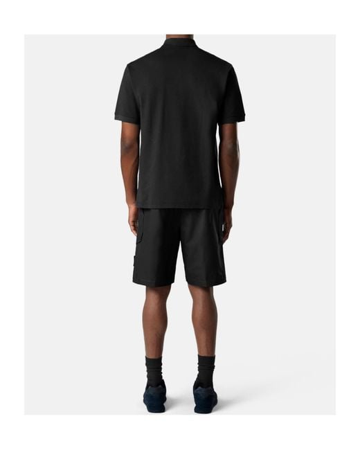 Stone Island Black Ghost Cargo Shorts for men