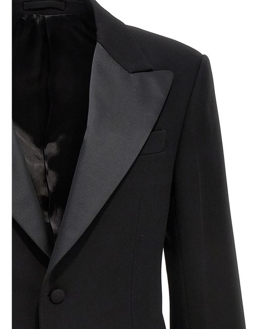 Ferragamo Black Tuxedo Blazer Jacket for men