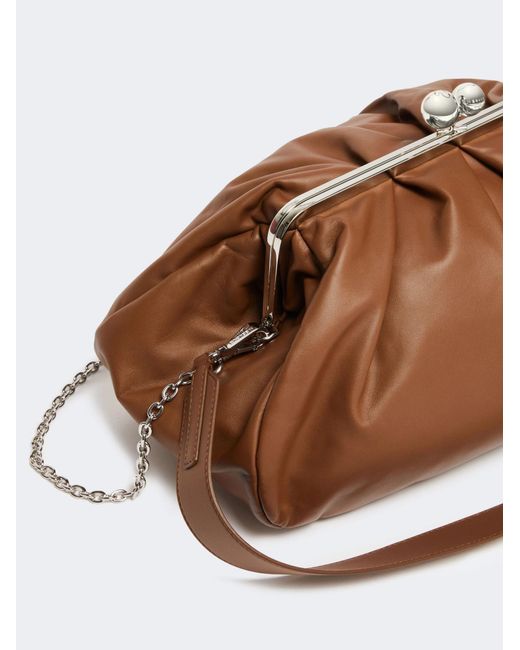Weekend by Maxmara Brown Oversized Frame Shoulder Bag