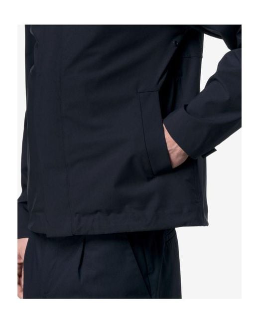 K-Way Blue Stretch Hooded Jacket for men