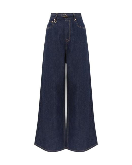 Zimmermann Blue Relaxed Flare Jean
