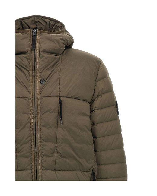 Stone Island Green 'seamless Tunnel Nylon Down-tc' Down Jacket for men