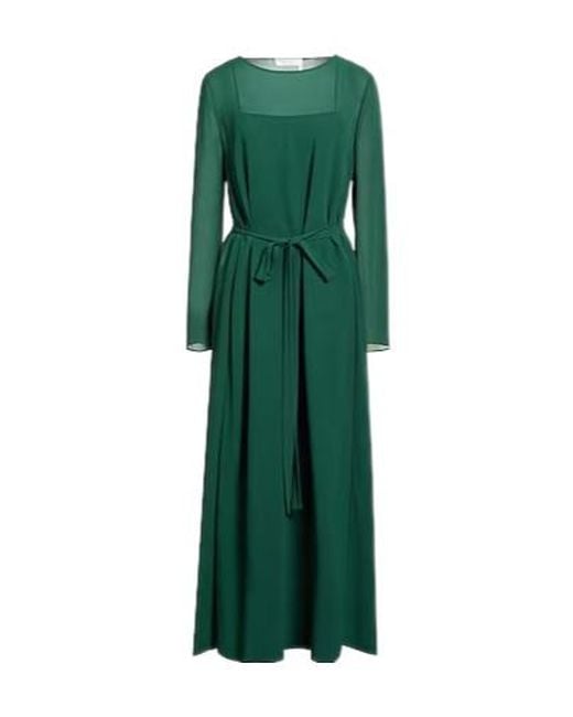 Chloé Green Solid Color Long-Sleeve Dress