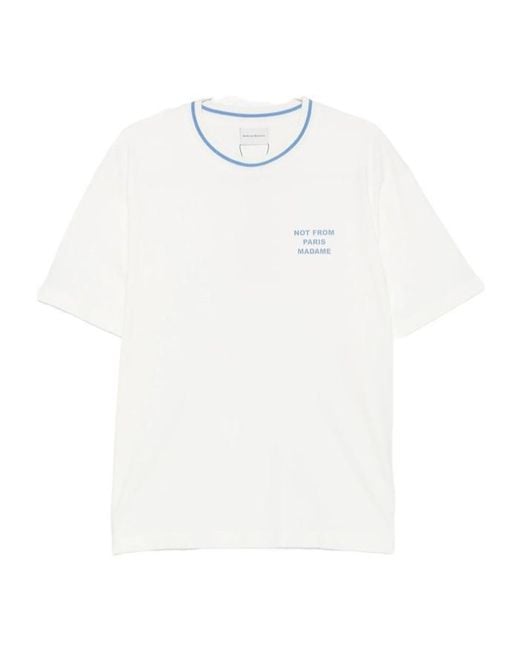 Drole de Monsieur White Short-Sleeved T-Shirt for men