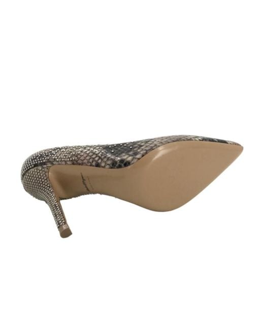Ferragamo Metallic Logo Details Heels