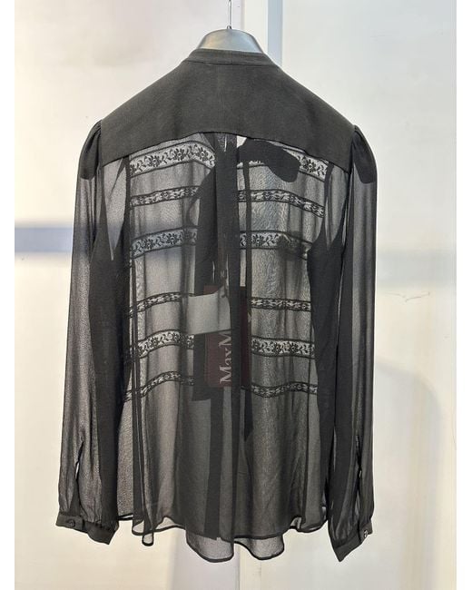 Max Mara Black Long-Sleeved Top