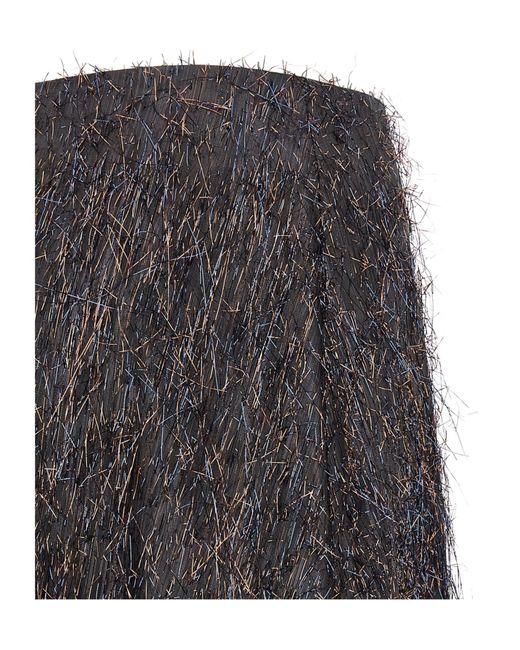 Peserico Gray A-Line Skirt