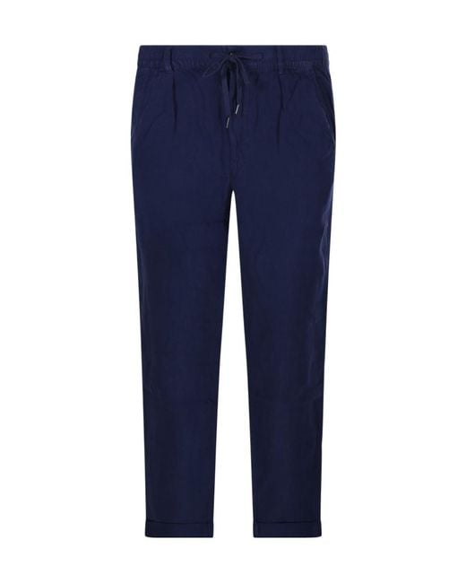 Polo Ralph Lauren Blue Tapered-Leg Drawstring Trousers for men