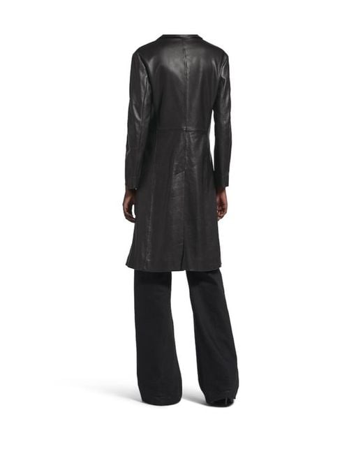 Balenciaga Black Collared Button-Up Jacket