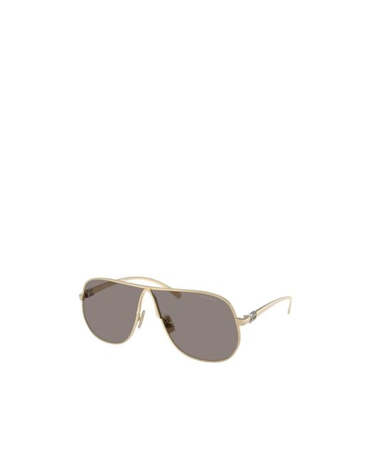 Miu Miu Metallic Eyewear Pilot Frame Full Rim Sunglasses