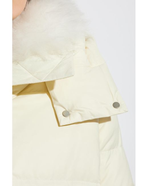 Yves Salomon Natural Shearling-Lined Jacket