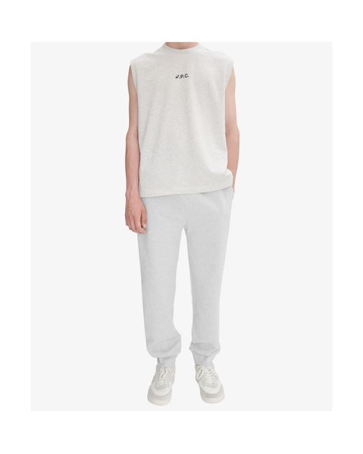 A.P.C. White Sweatpants for men