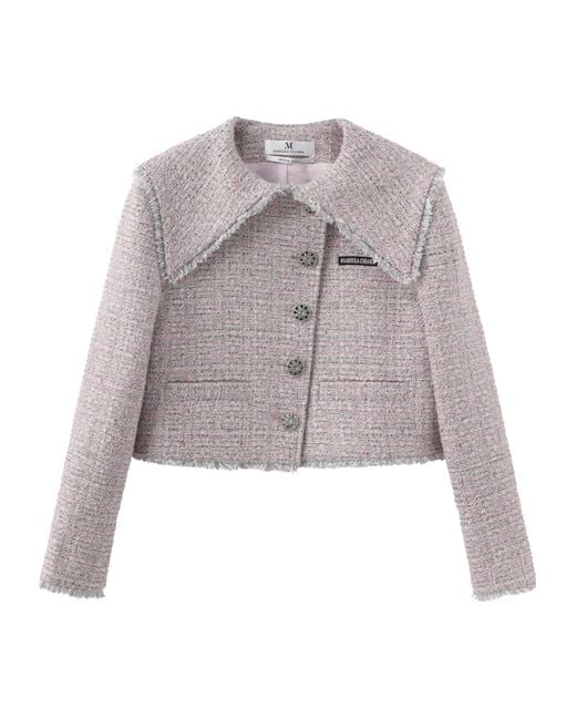 Marissa Chiara Gray Lapel Jacket