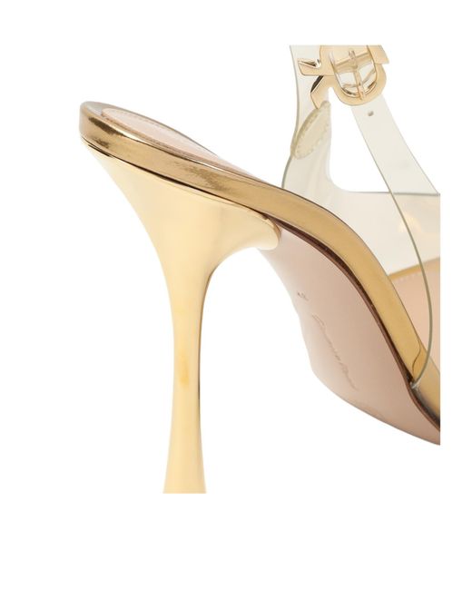 Gianvito Rossi White 85Mm Diana Heeled Pumps