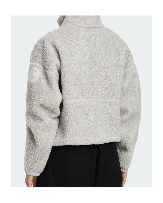 Canada Goose Gray Simcoe Zip Up Fleece Jacket