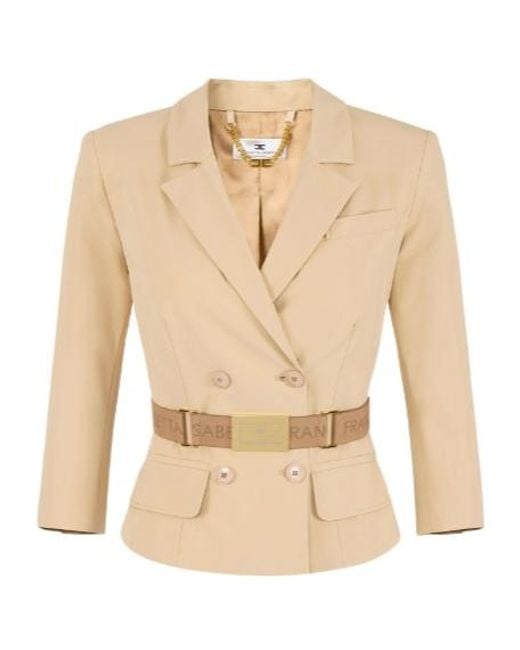 Elisabetta Franchi Natural Technical Bi-Elastic Jacket