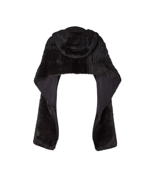 Fendi Black Mink Travel Scarf