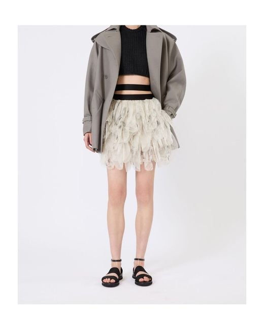 Max Mara Gray Double-Breasted Belted Coat