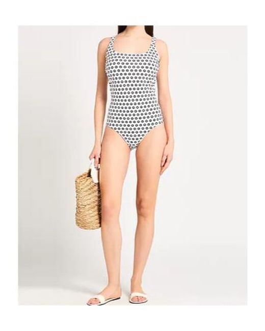 Tory Burch White One-Piece Swimsuits