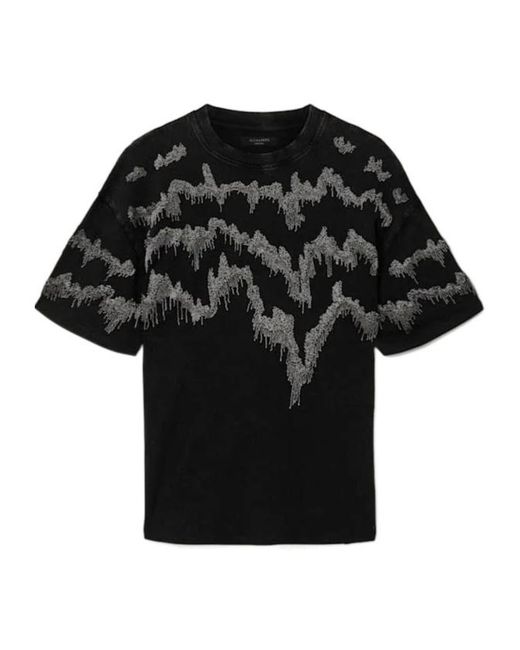 AllSaints Black Short-Sleeved T-Shirt