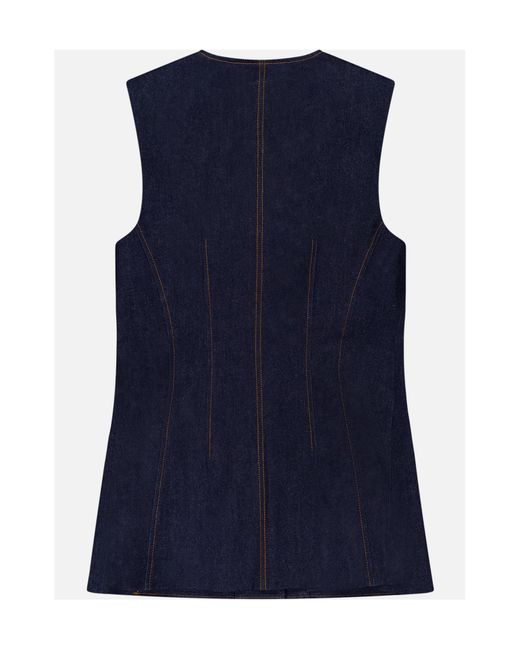 Veronica Beard Blue Jessup Vest