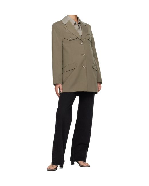 Our Legacy Natural Cruise Long-Sleeved Suit Jacket