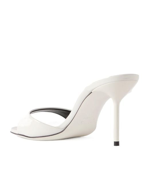 Paris Texas Natural Patent-Leather Mules