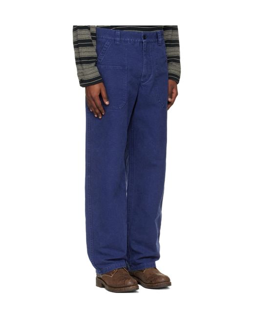 Isabel Marant Blue Ablom Cotton Trousers for men