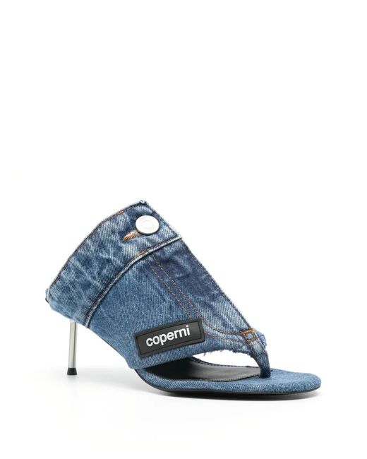 Coperni Blue 70Mm Denim Sandals