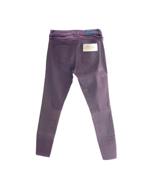 Burberry Blue Logo Details Skinny Jeans