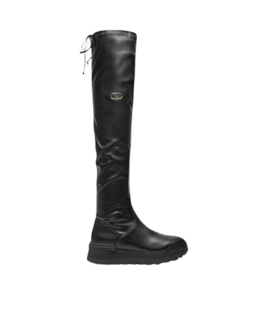 Liu Jo Black Logo Boots