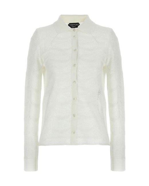 Tom Ford White Knitted Shirt