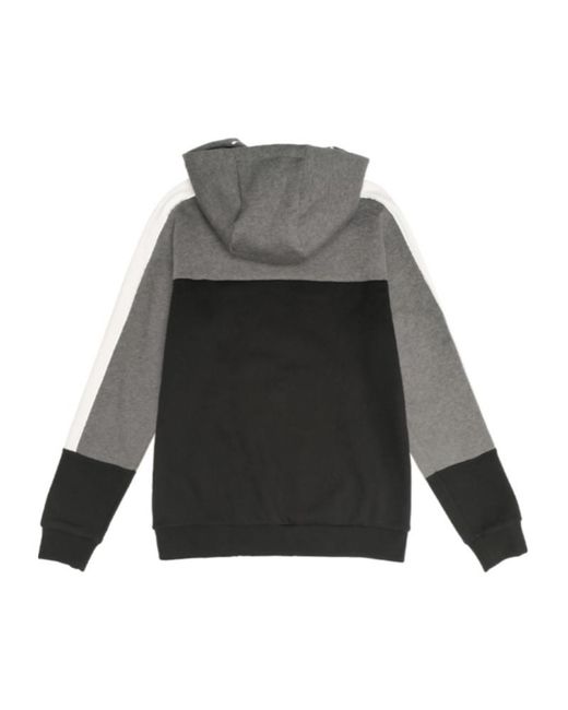 Giorgio Armani Gray Hooded Long-Sleeved Hoodie for men