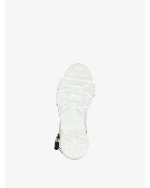 Givenchy White Lace-Up Ankle Boots
