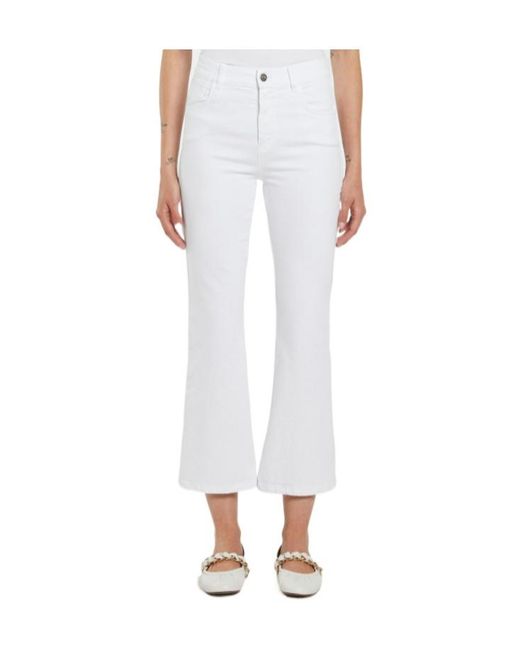 Marella White Belt Loops Slacks