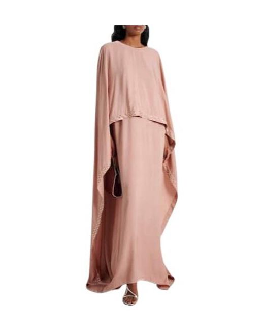 Stella McCartney Pink Caped Maxi Dress
