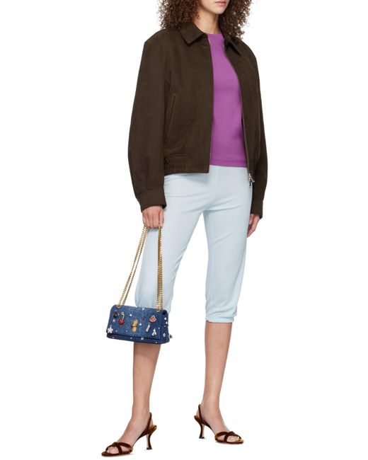 Marc Jacobs Blue Mini The Trinket Denim Crossbody Bag