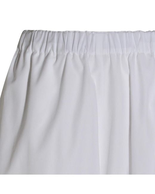 Fabiana Filippi White Elasticated Waistband Trousers