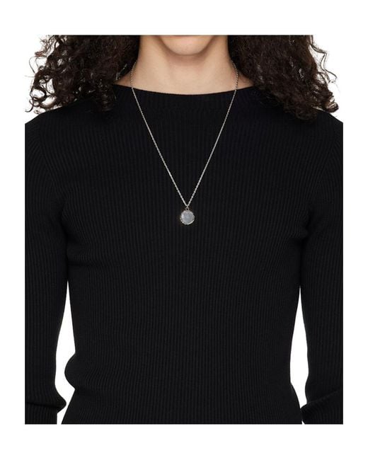 Emanuele Bicocchi White Flourish Amulet Necklace for men