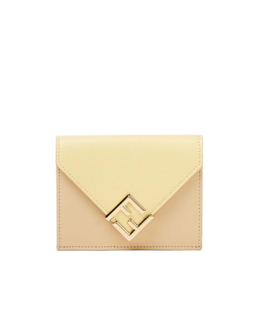 Fendi Natural And Leather Wallet