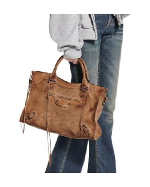 Balenciaga Brown Le City Medium