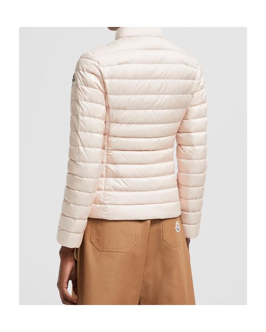 Moncler Natural Igelle Zip-Up Short Padded Jacket