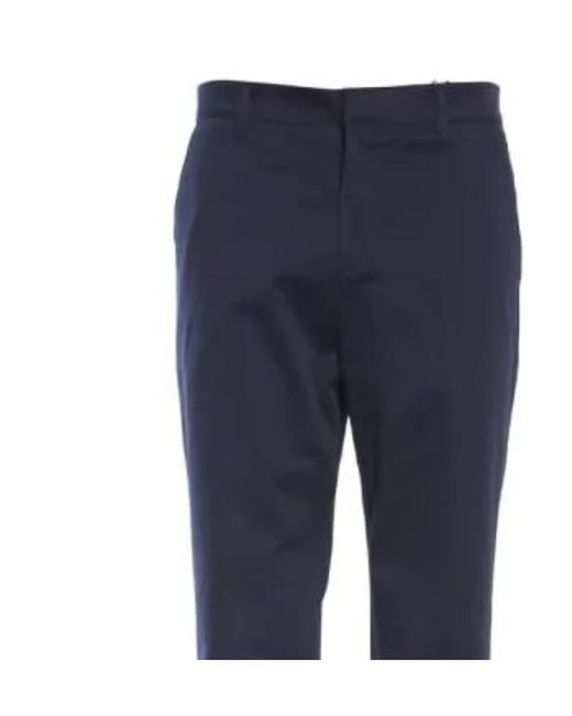 KENZO Blue Belt-Loop Casual Pants for men