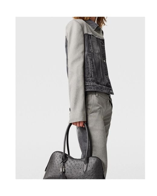Stella McCartney Gray Panelled Denim Jacket
