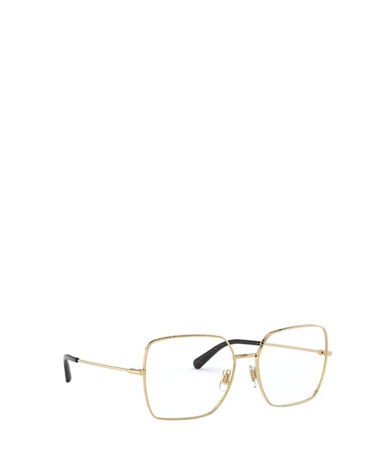 Dolce & Gabbana White Eyewear Square Frame Glasses