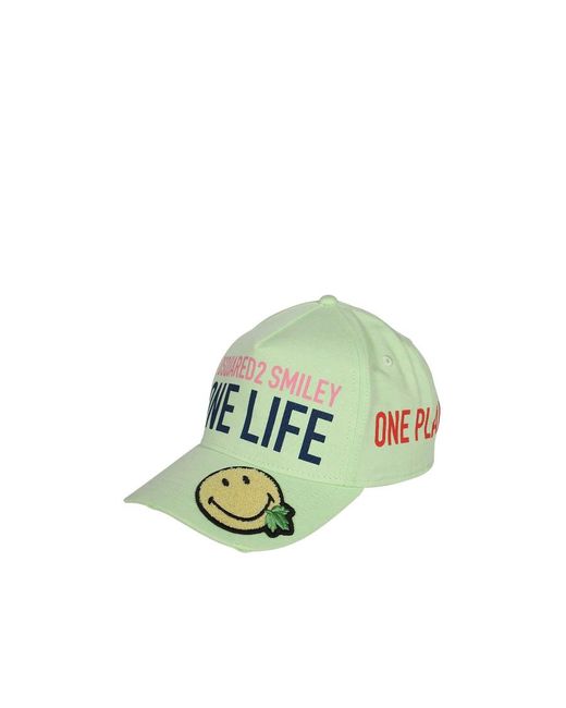 DSquared² Green Logo Hat for men