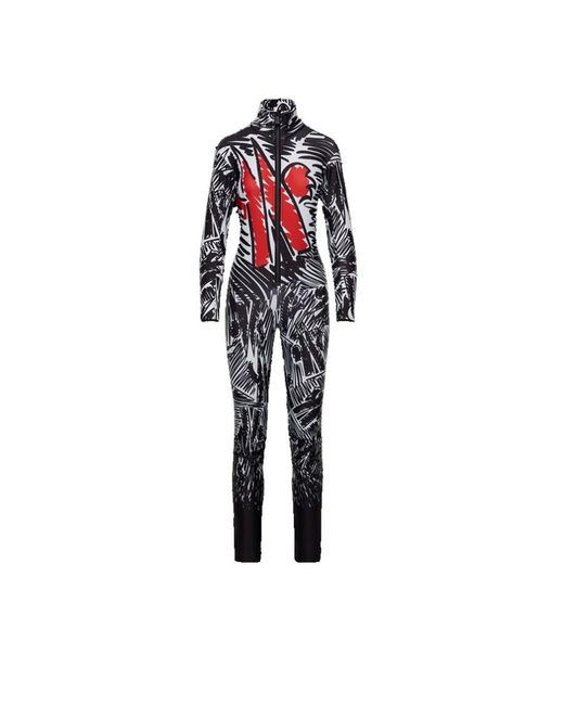 Moncler Red Printed Jumpsuit
