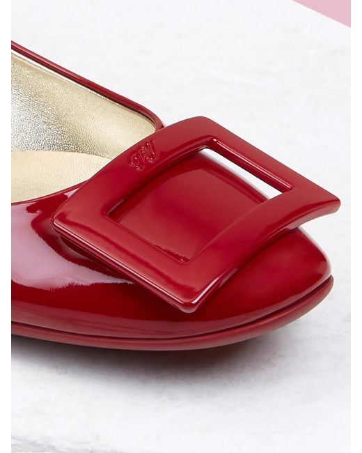 Roger Vivier Red Gommet Ballet Shoes